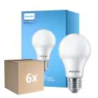 Lot 6x Philips Corepro LED Ampoule E27 Poire Dépolie 10W 1055lm - 830 Blanc Chaud | Équivalent 75W
