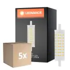 Lot 5x Ledvance Performance LED R7s double Ended 118mm Claire 15W 2000lm - 827 Blanc Très Chaud | Équivalent 125W
